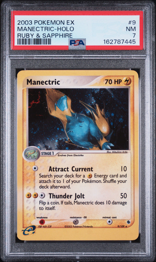 Manectric - Pokemon Ruby & Sapphire #9 PSA 7