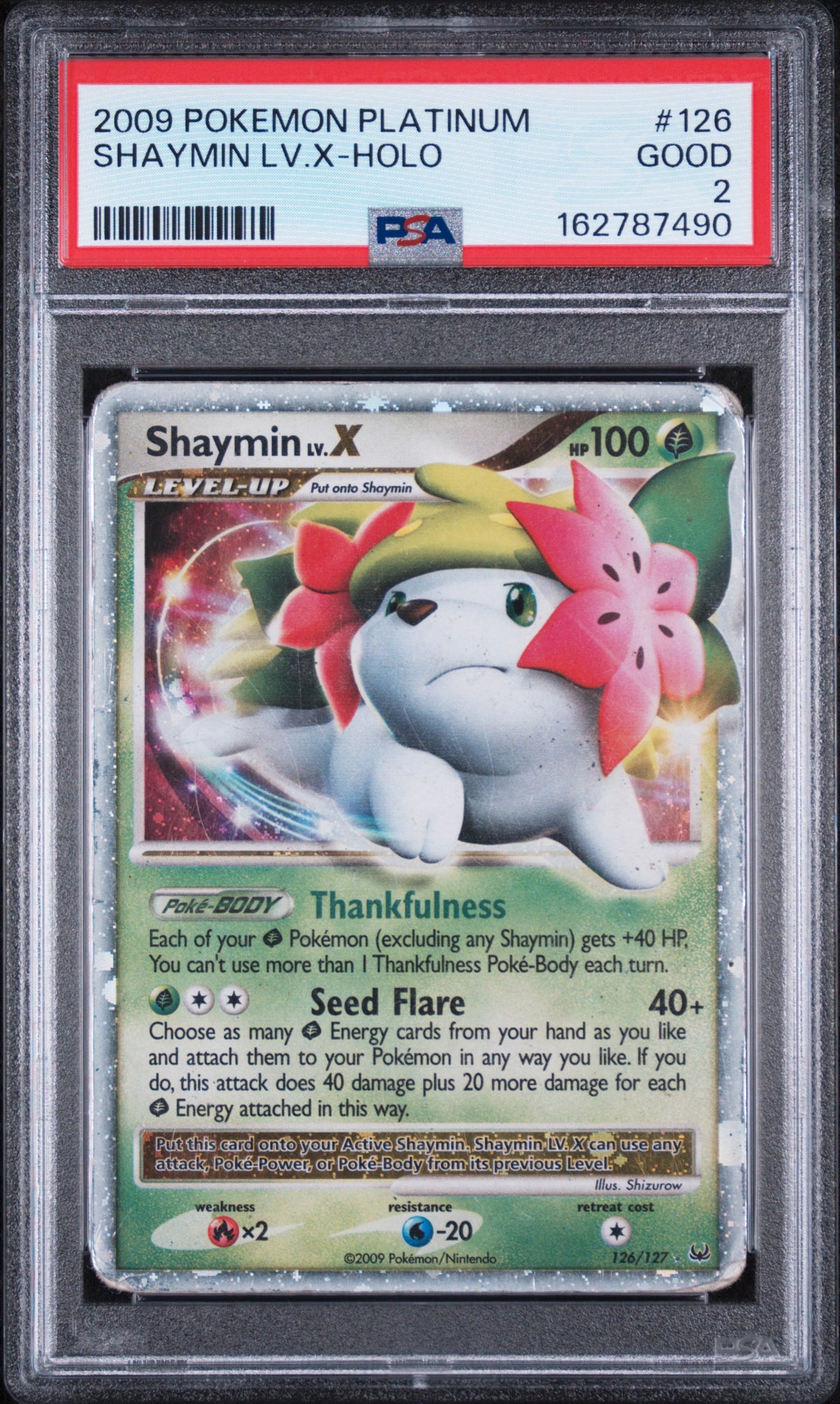Shaymin LV. X - Pokemon Platinum #126 PSA 2