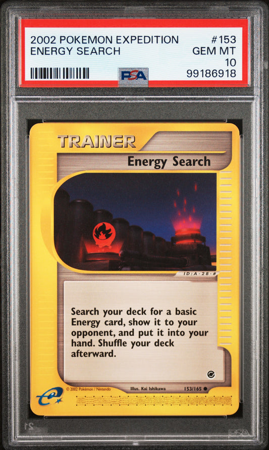 ENERGY SEARCH - Pokemon Expedition #153 PSA 10