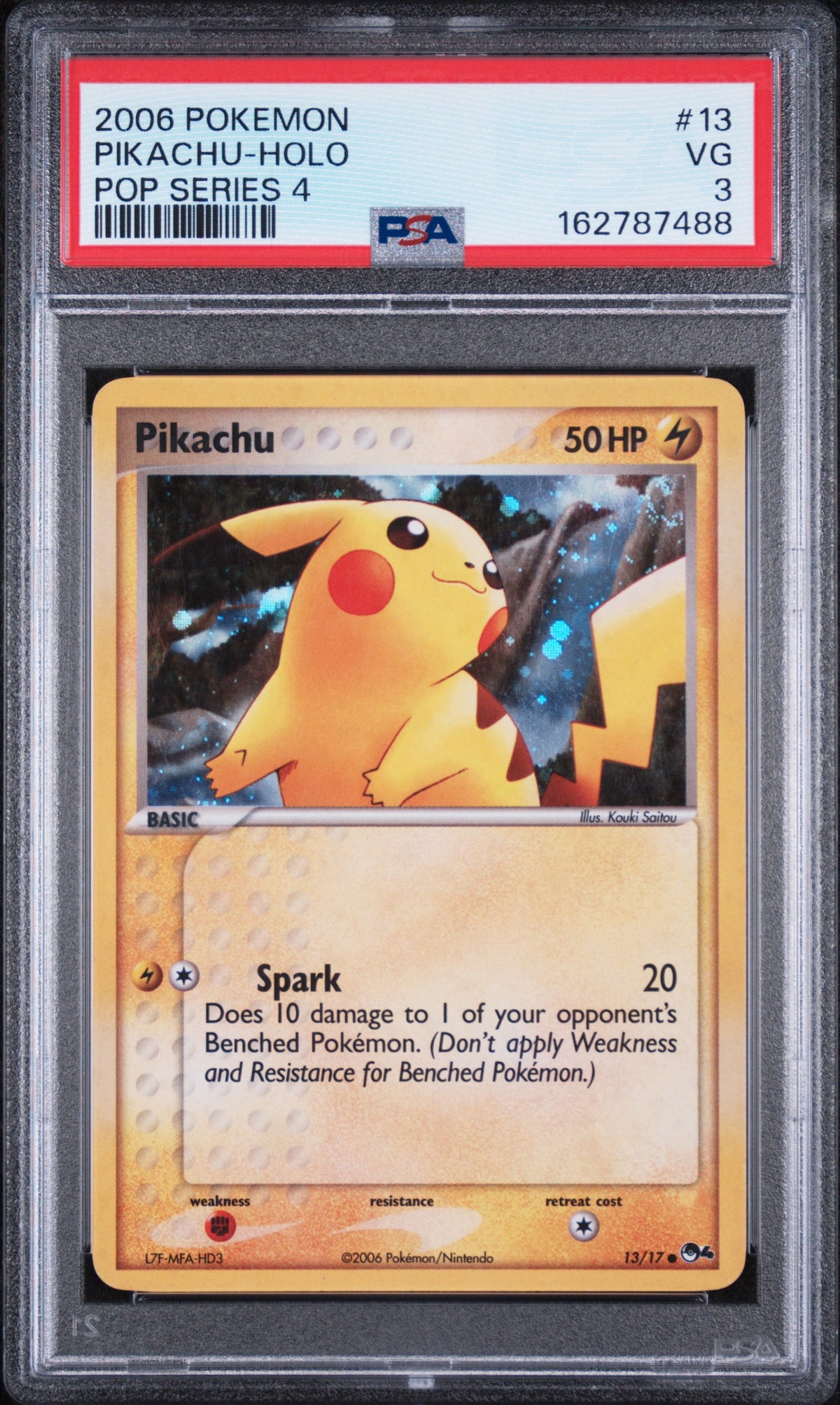Pikachu [Holo] - Pokemon POP Series 4 #13 PSA 3