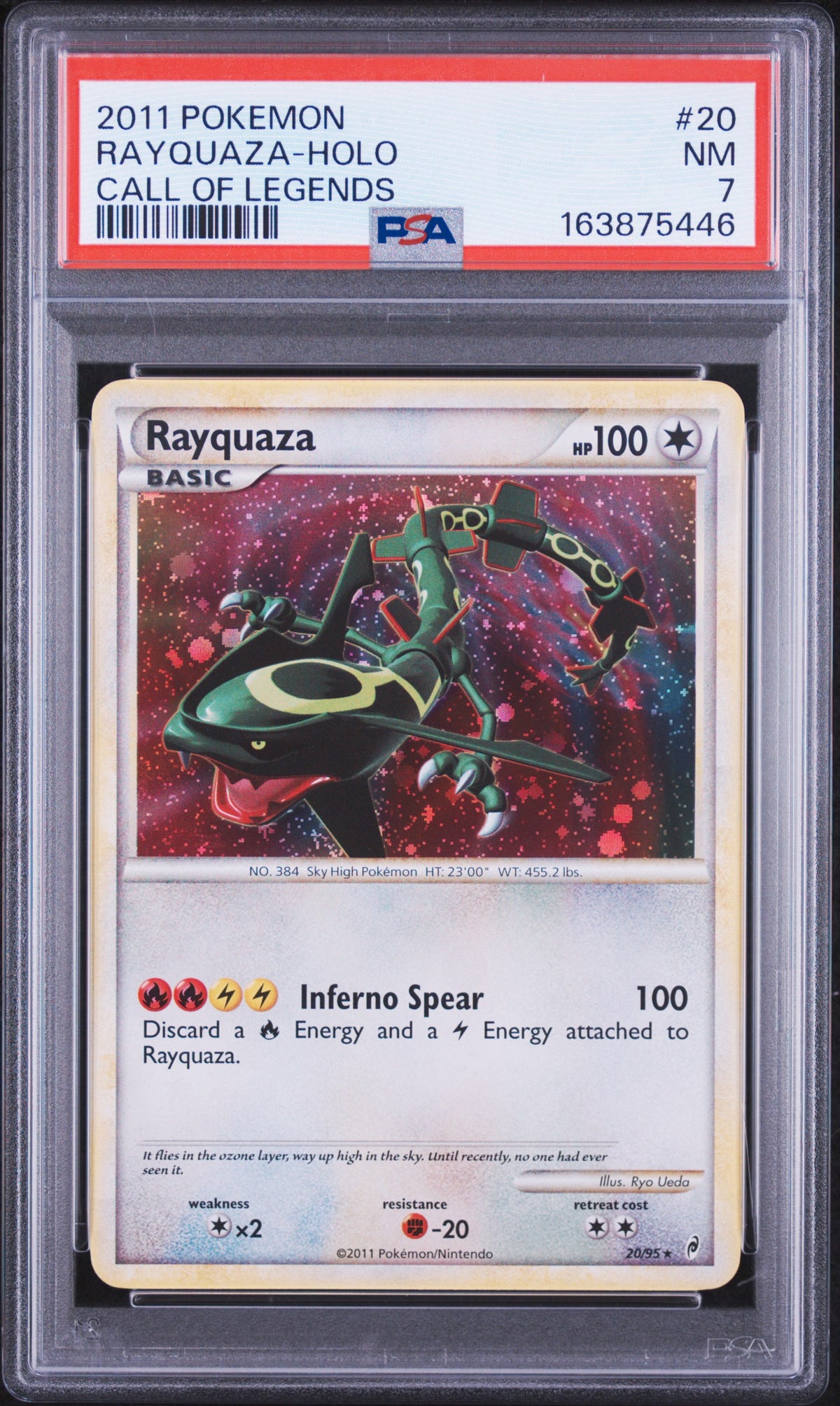 Rayquaza - Pokemon Call of Legends #20 PSA 7