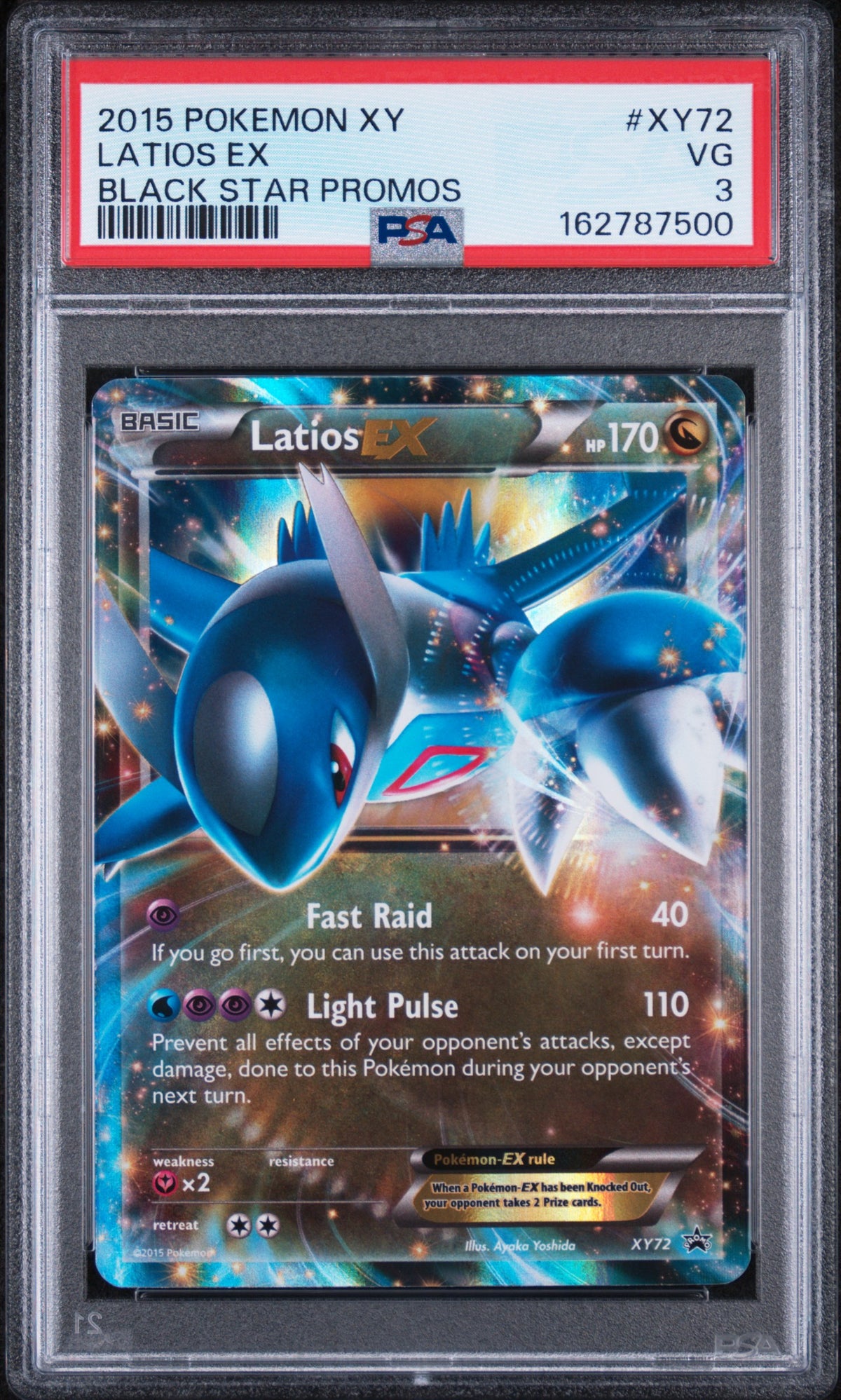 Latios EX - Pokemon Xy Black Star Promos #XY72 PSA 3