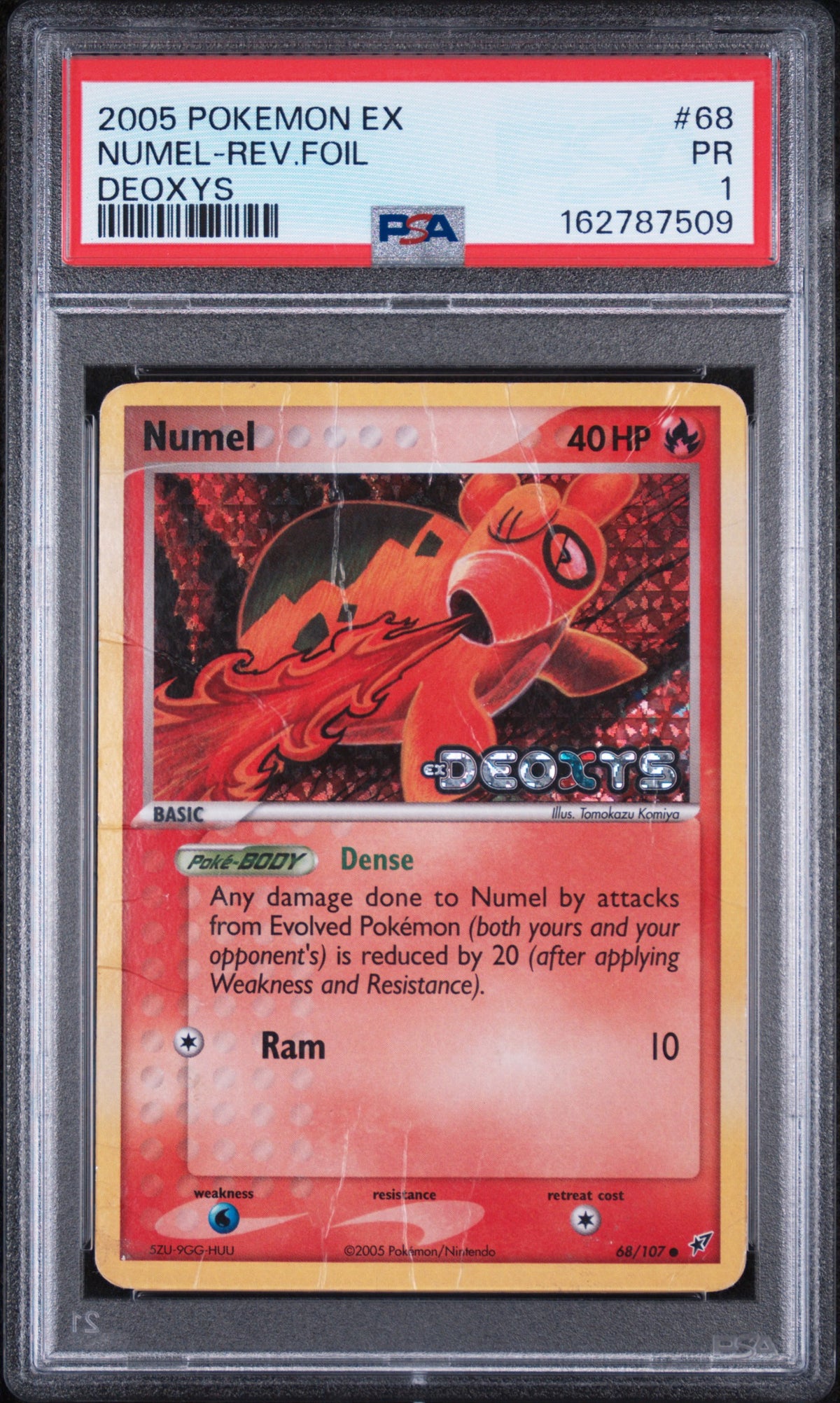 Numel [Reverse Holo] - Pokemon Deoxys #68 PSA 1