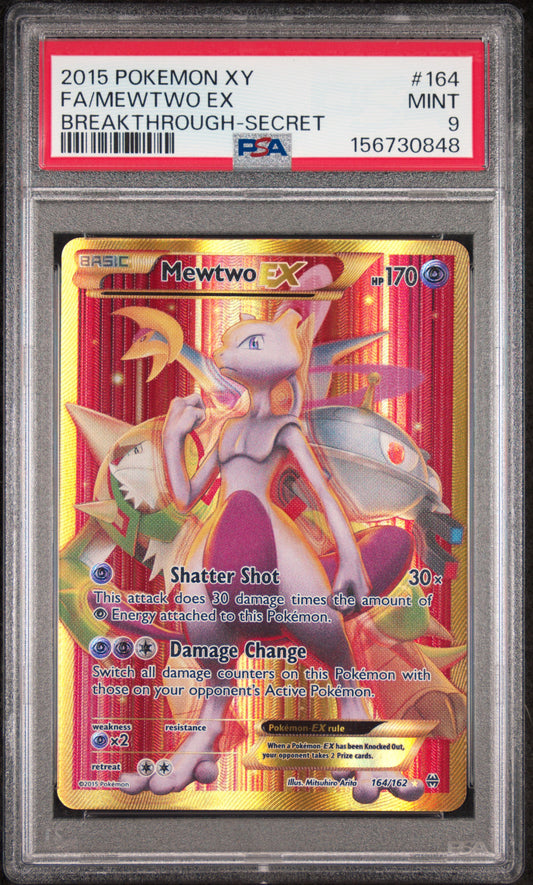 Mewtwo EX - Pokemon BREAKthrough #164 PSA 9