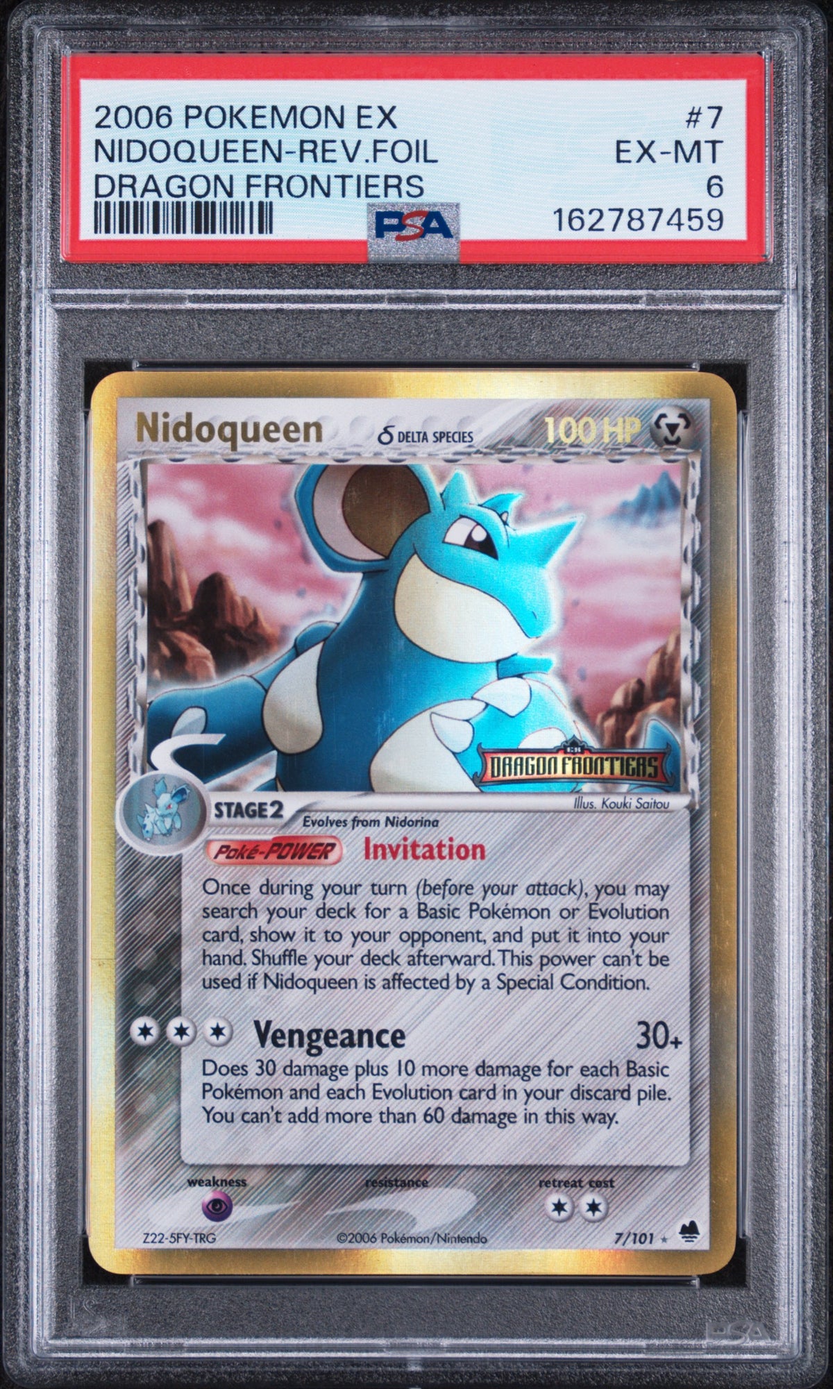 Nidoqueen [Reverse Holo] - Pokemon Dragon Frontiers #7 PSA 6