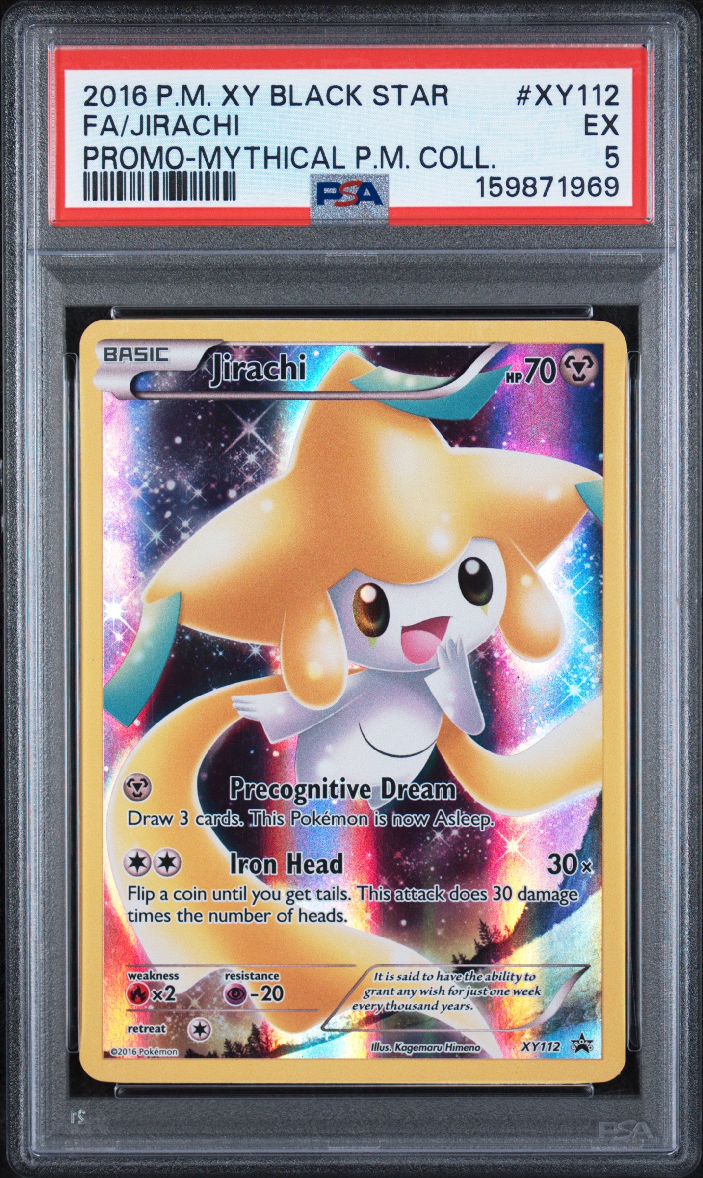 FA/JIRACHI PROMO-MYTHICAL P.M. COLL. - Pokemon XY Promos #XY112 PSA 5