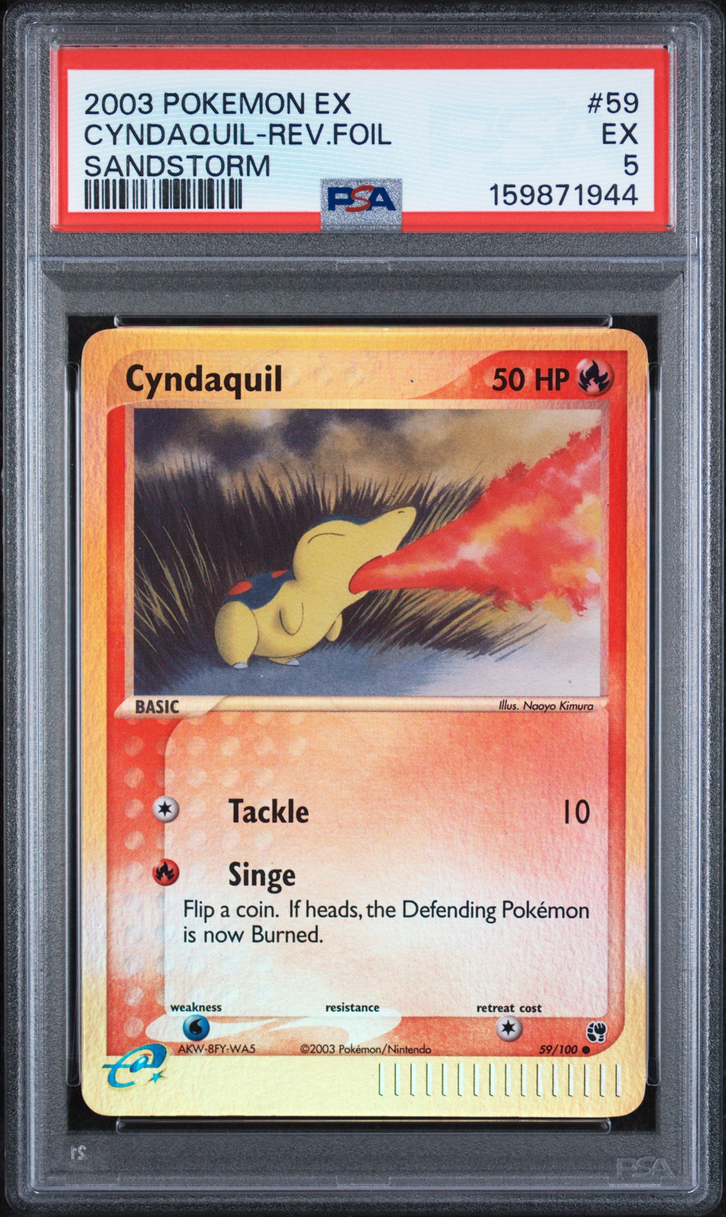 Cyndaquil [Reverse Holo] - Pokemon Sandstorm #59 PSA 5