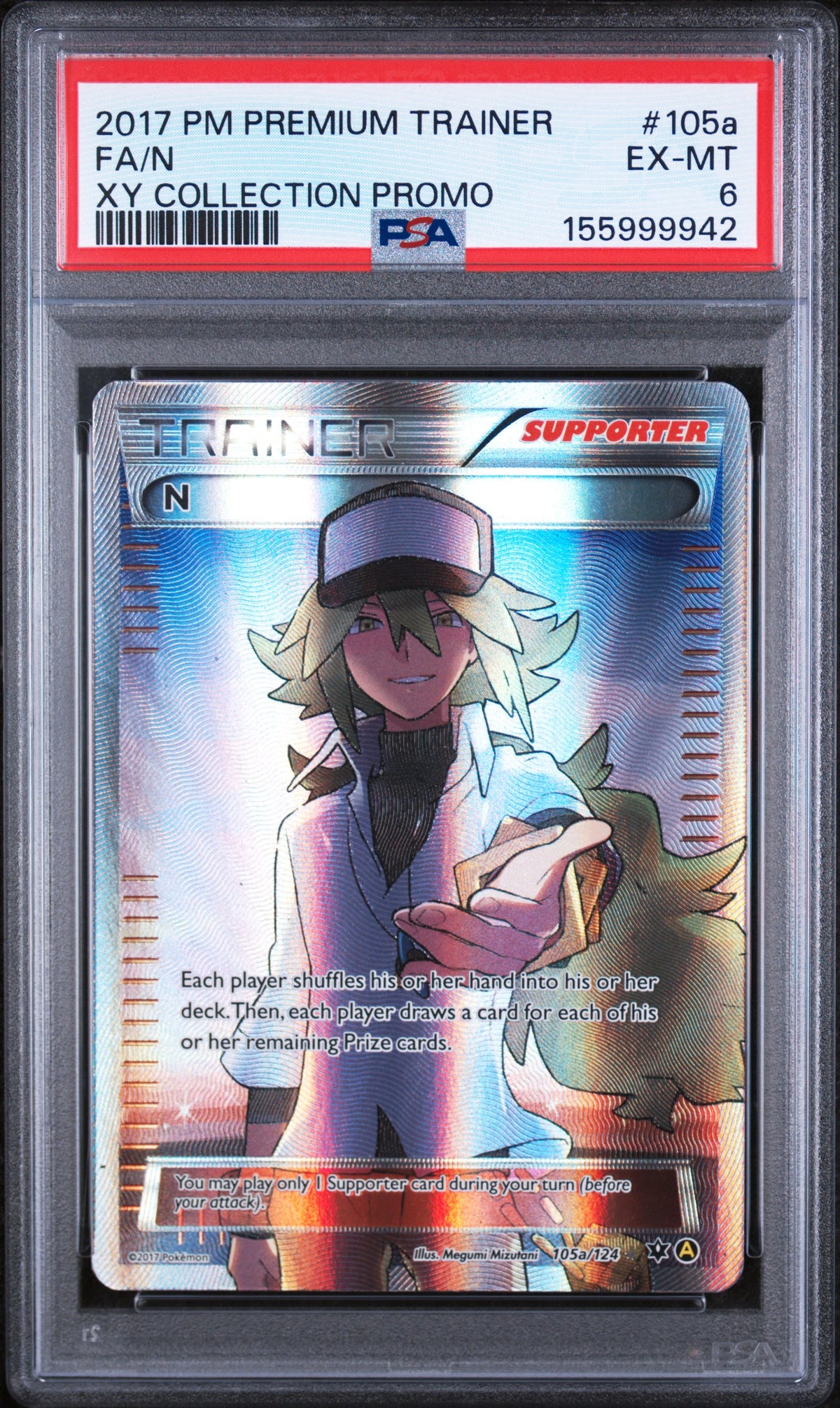 N - Pokemon Premium Trainer Xy Collection Promo #105a PSA 6