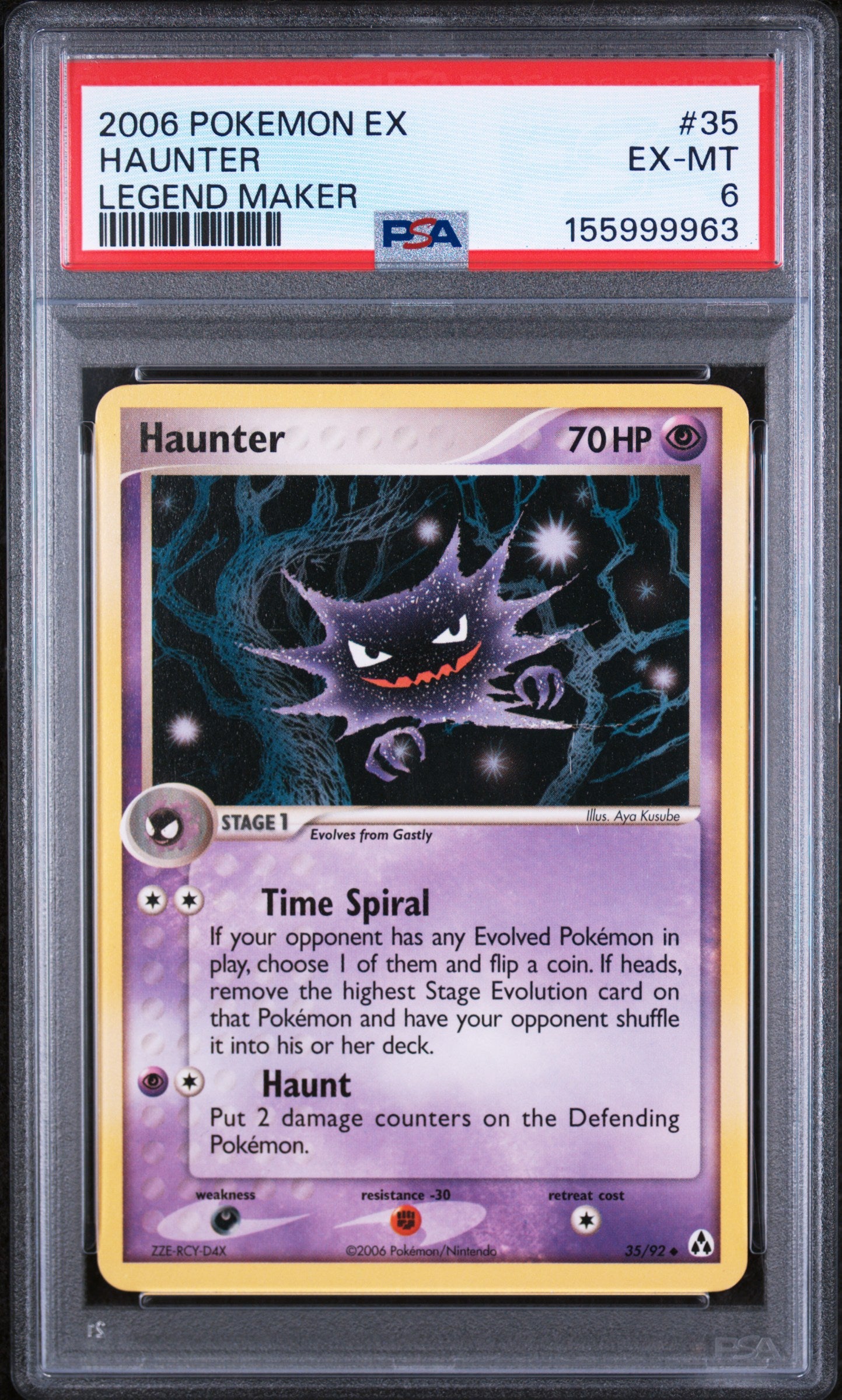 Haunter - Pokemon Legend Maker #35 PSA 6