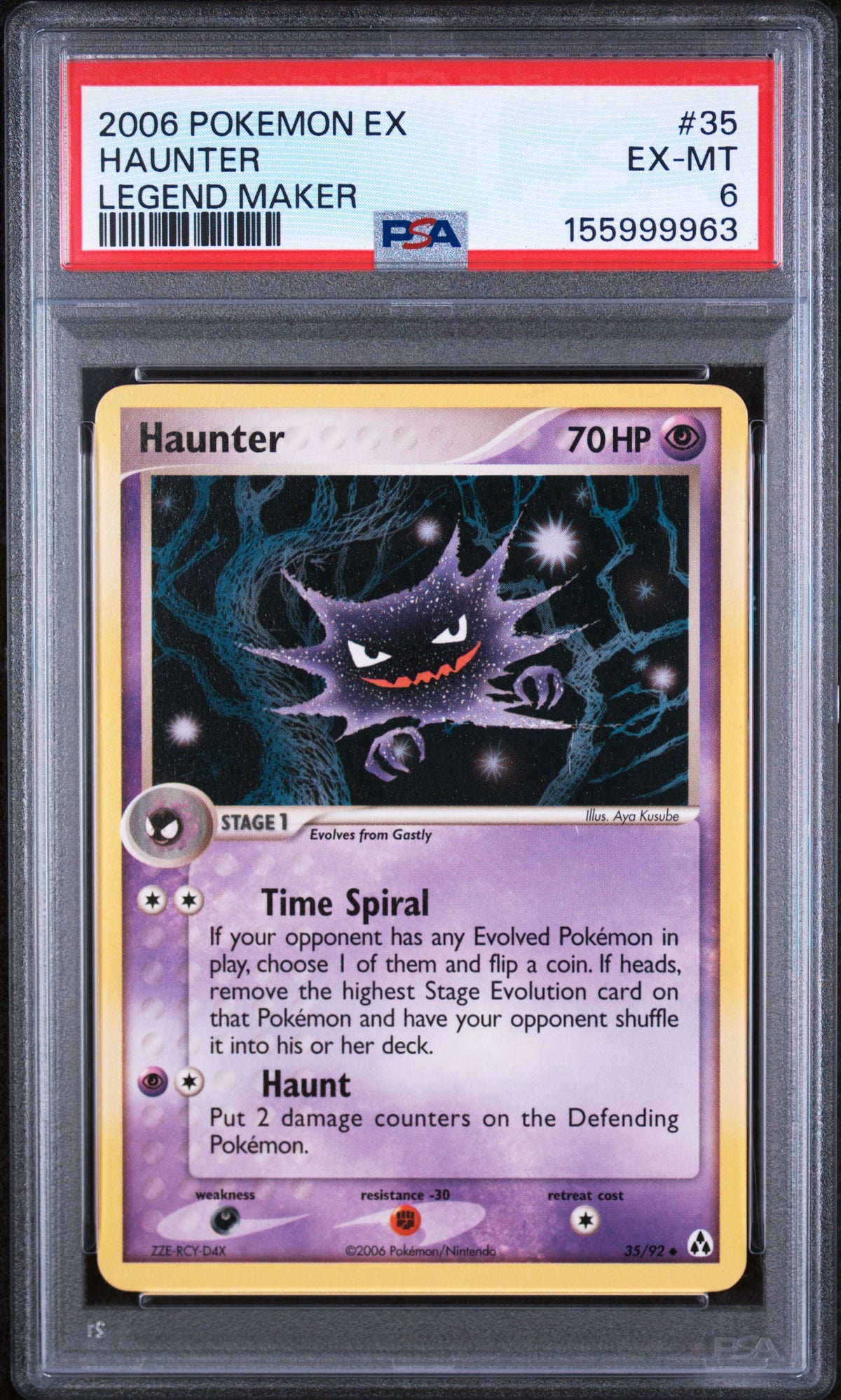 Haunter - Pokemon Legend Maker #35 PSA 6