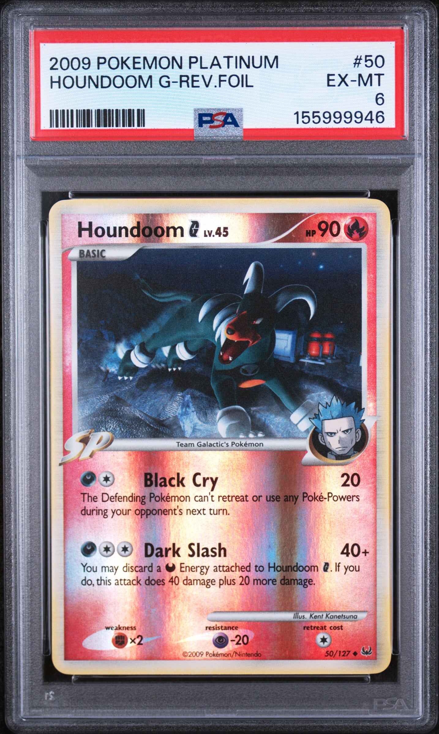 Houndoom G [Reverse Holo] - Pokemon Platinum #50 PSA 6