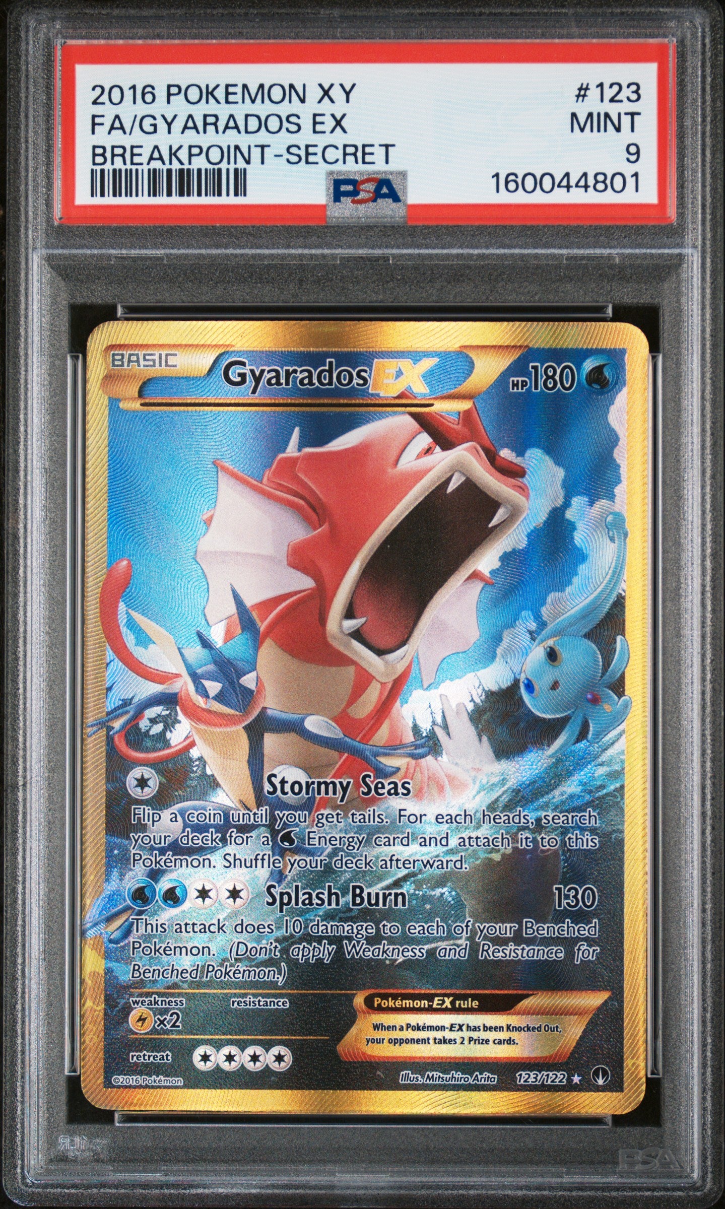 Gyarados EX - Pokemon BREAKpoint #123 PSA 9
