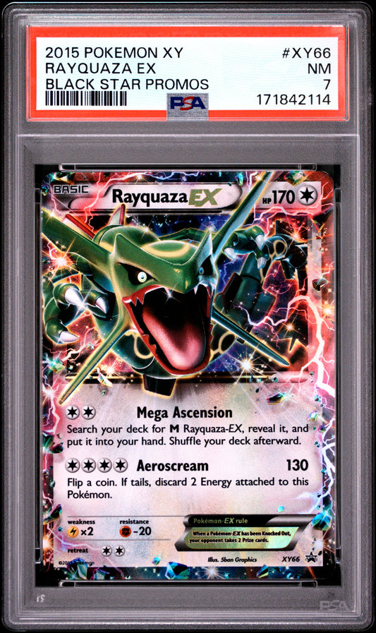 Rayquaza EX - Pokemon Xy Black Star Promos #XY66 PSA 7