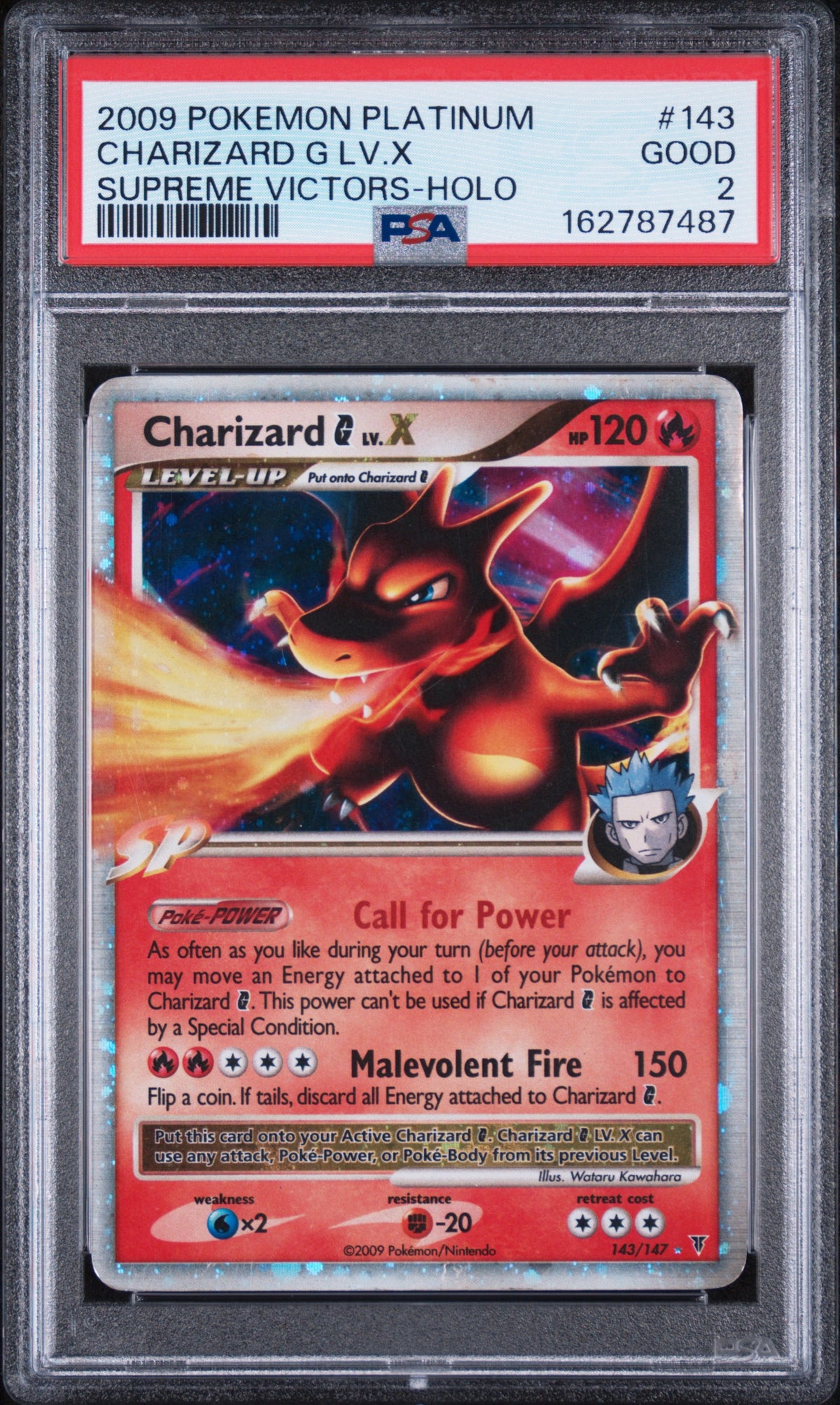 Charizard G LV. X - Pokemon Supreme Victors #143 PSA 2