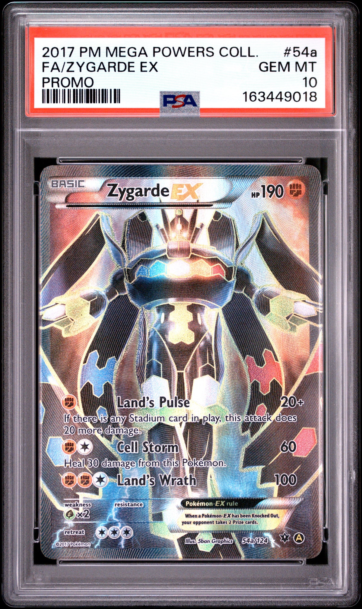 Zygarde EX - Pokemon Mega Powers Collection Promo #54a PSA 10