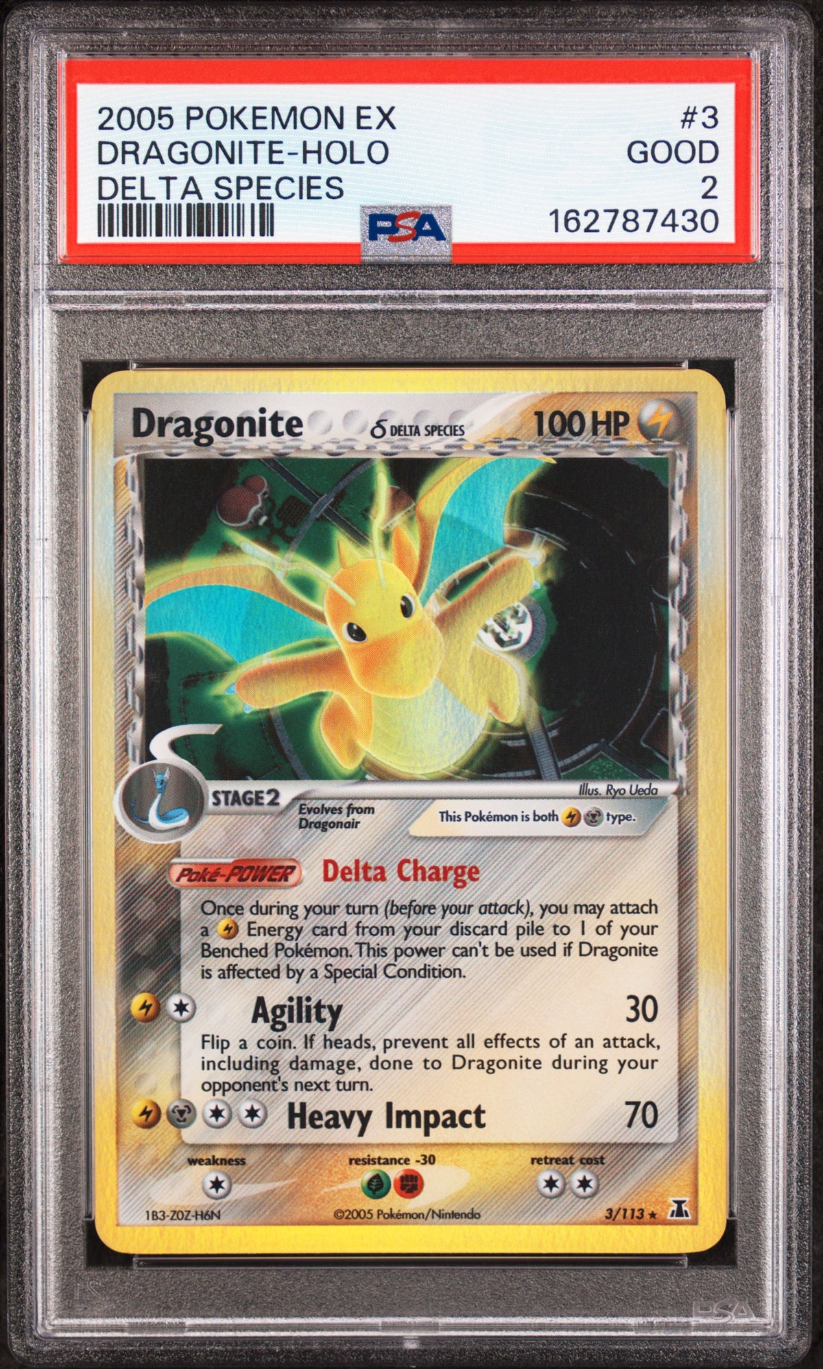 Dragonite - Pokemon Delta Species #3 PSA 2