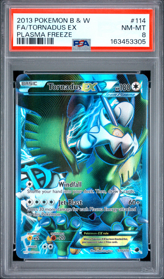 Tornadus EX - Pokemon Plasma Freeze #114 PSA 8