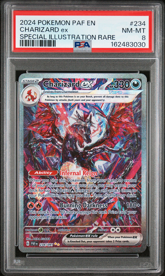 Charizard ex - Pokemon Paldean Fates #234 PSA 8