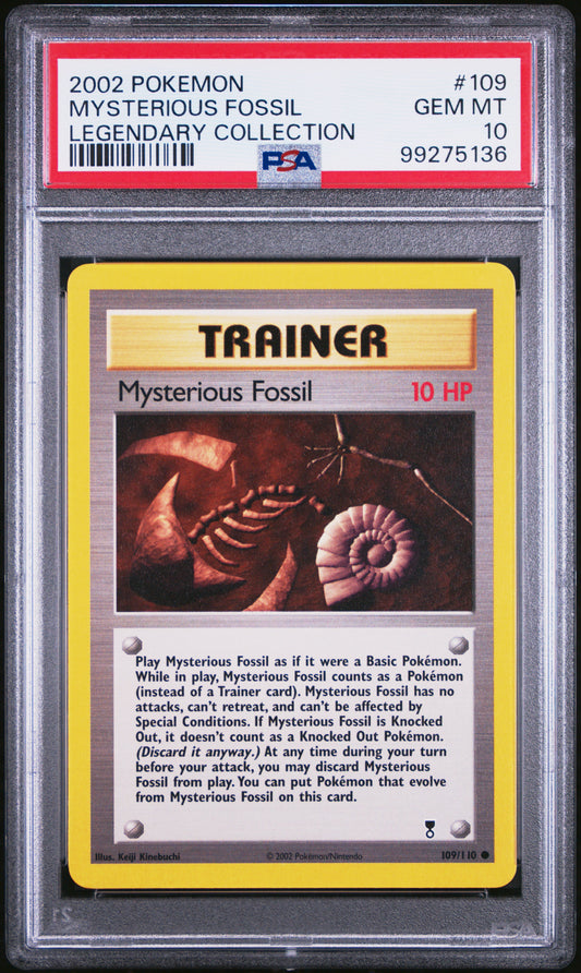 Mysterious Fossil - Pokemon Legendary Collection #109 PSA 10