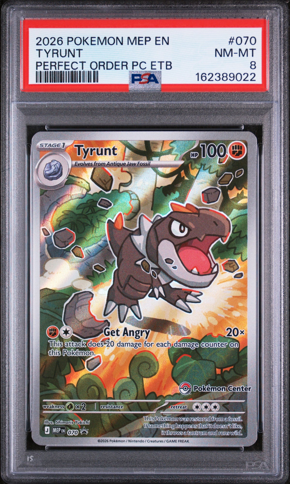 Tyrunt - Pokemon Mega Evolution Promos #070 PSA 8