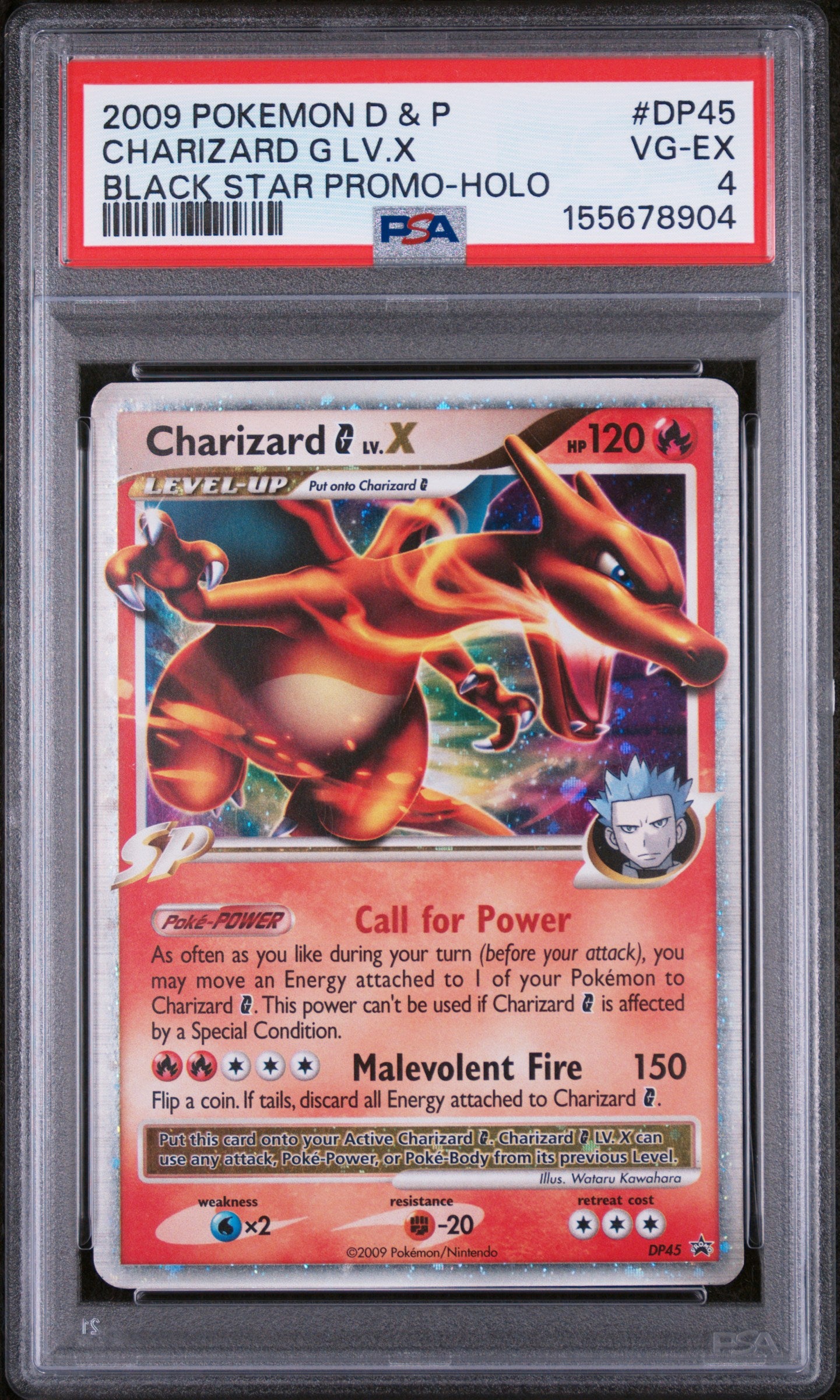 CHARIZARD G LV.X BLACK STAR PROMO-HOLO - Pokemon Diamond and Pearl Promos #DP45 PSA 4