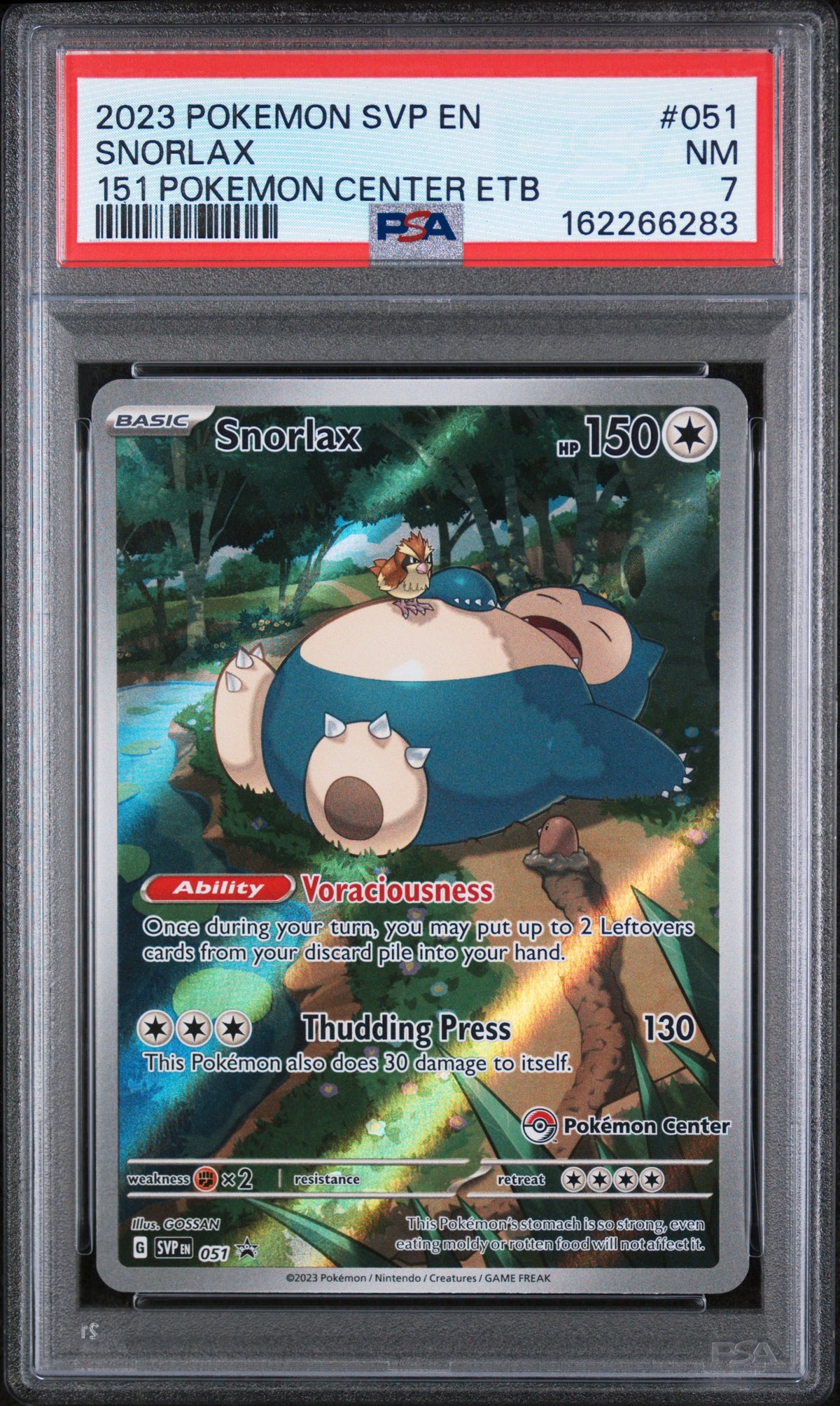 Snorlax - Pokemon Scarlet & Violet Promos #51 PSA 7