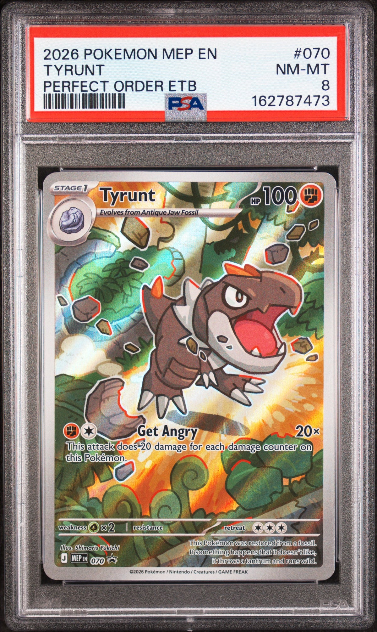 Tyrunt - Pokemon Mega Evolution Promos #070 PSA 8