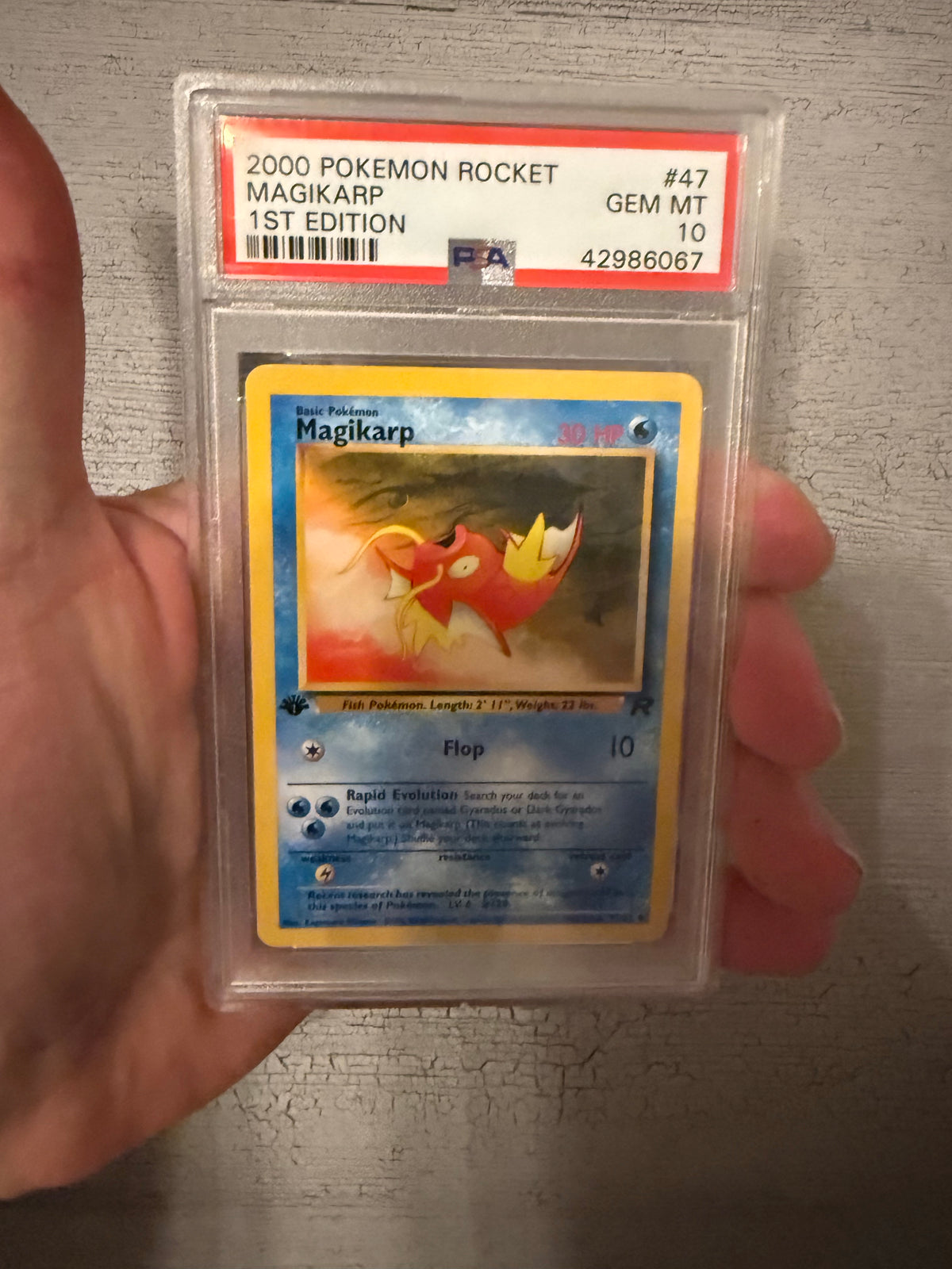 Magikarp [1st Edition] - Pokemon Team Rocket #47 PSA 10