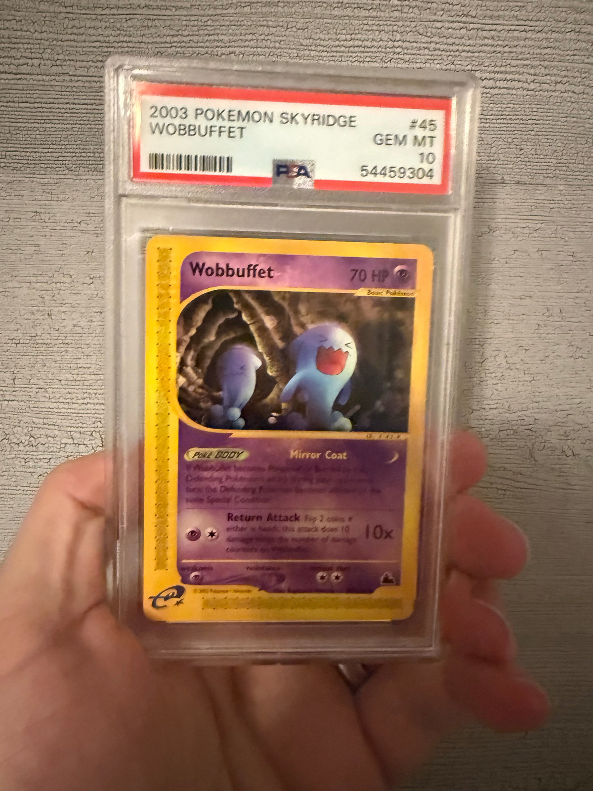 Wobbuffet - Pokemon Skyridge #45 PSA 10