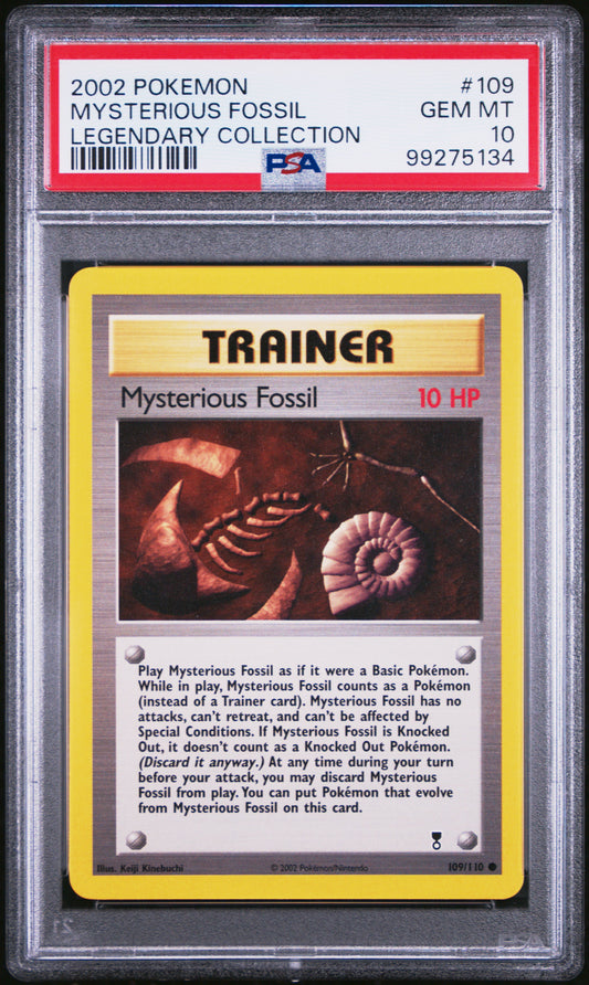 Mysterious Fossil - Pokemon Legendary Collection #109 PSA 10
