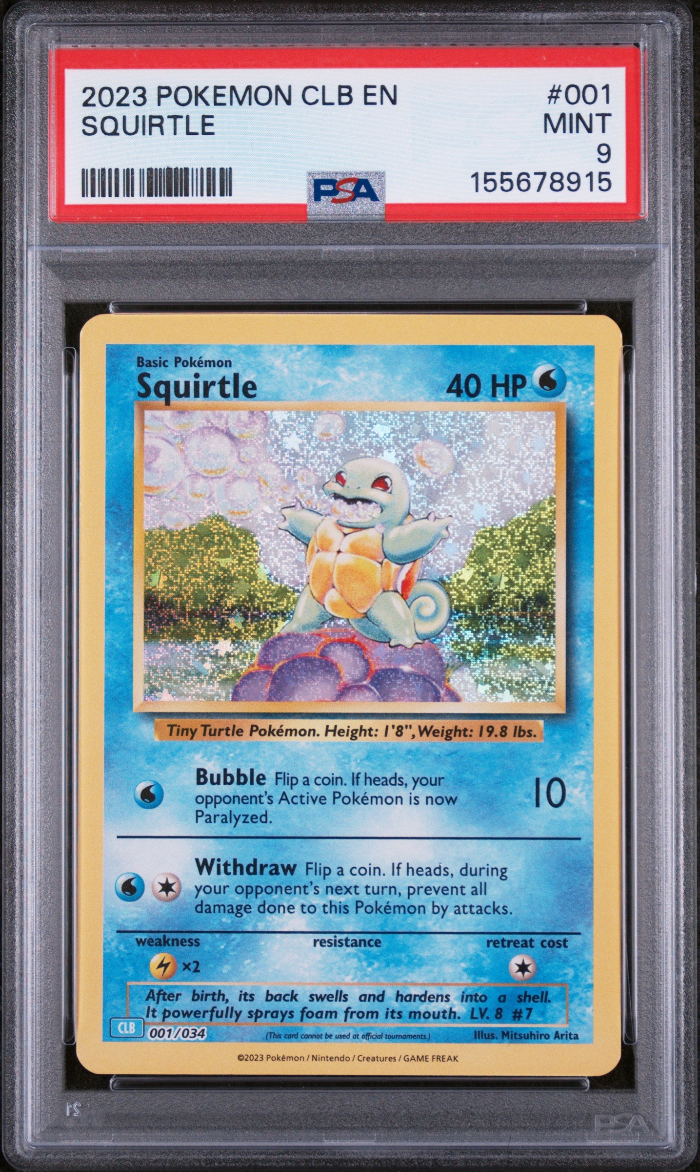 Squirtle - Pokemon TCG Classic: Blastoise Deck #1 PSA 9