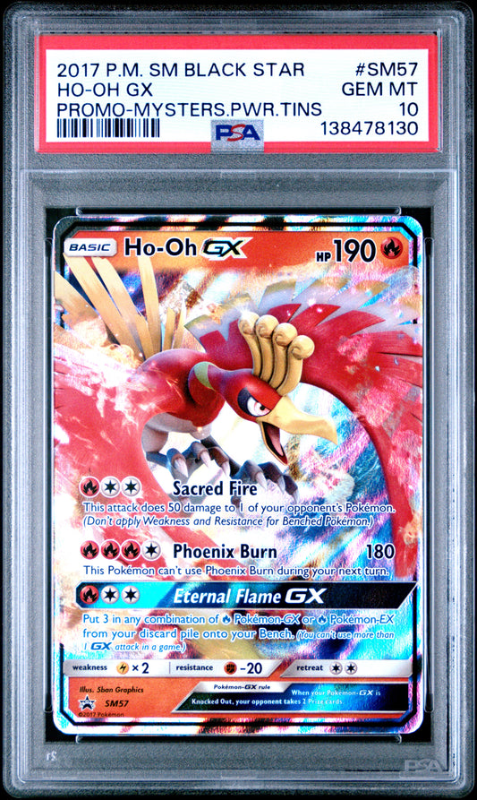 Ho-Oh GX - Pokemon SM Promos #SM57 PSA 10