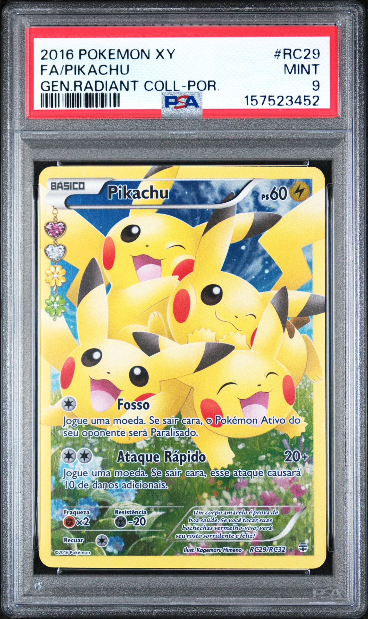 FA/PIKACHU GEN.RADIANT COLLECTION - Pokemon Xy Generations Radiant Collection #RC29 PSA 9