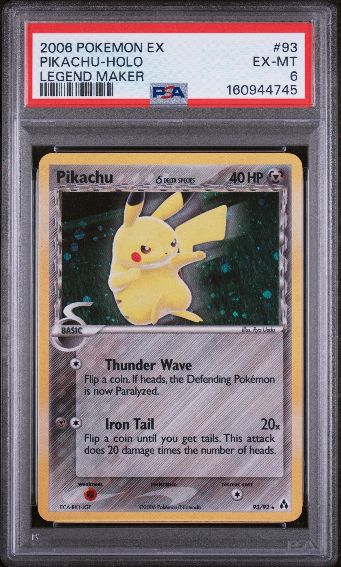 Pikachu - Pokemon Legend Maker #93 PSA 6